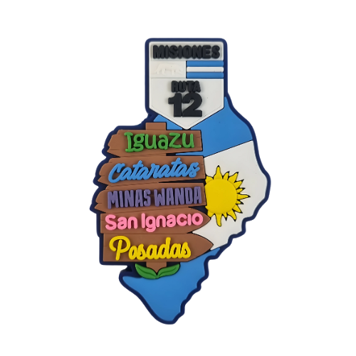 Imã Mapa Argentina Misiones Placas